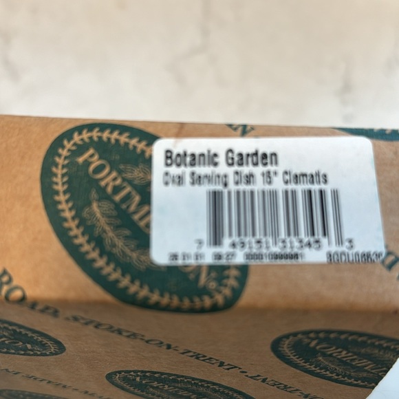 Rare Portmeirion Botanic Garden Oval Platter- NIB - Picture 6 of 6